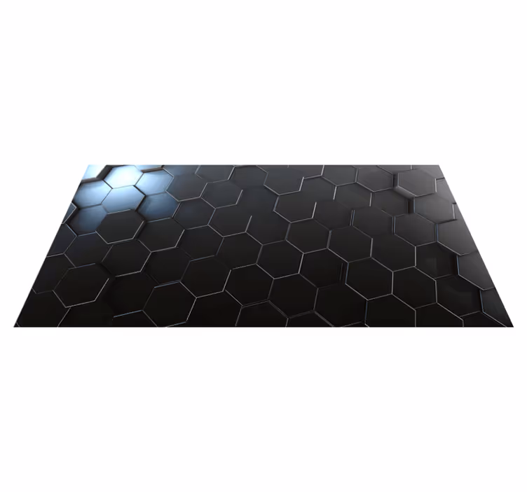 Covor de vinil geometric gradient hexagonal - TenStickers
