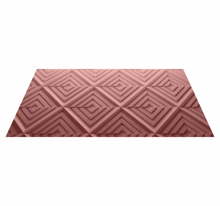 Roz 3d geometric abstraction covoare geometrice - TenStickers