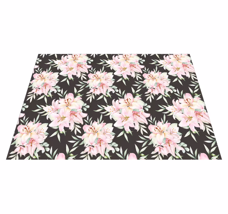 Covor vinil flori și plante delicatețe florală - TenStickers