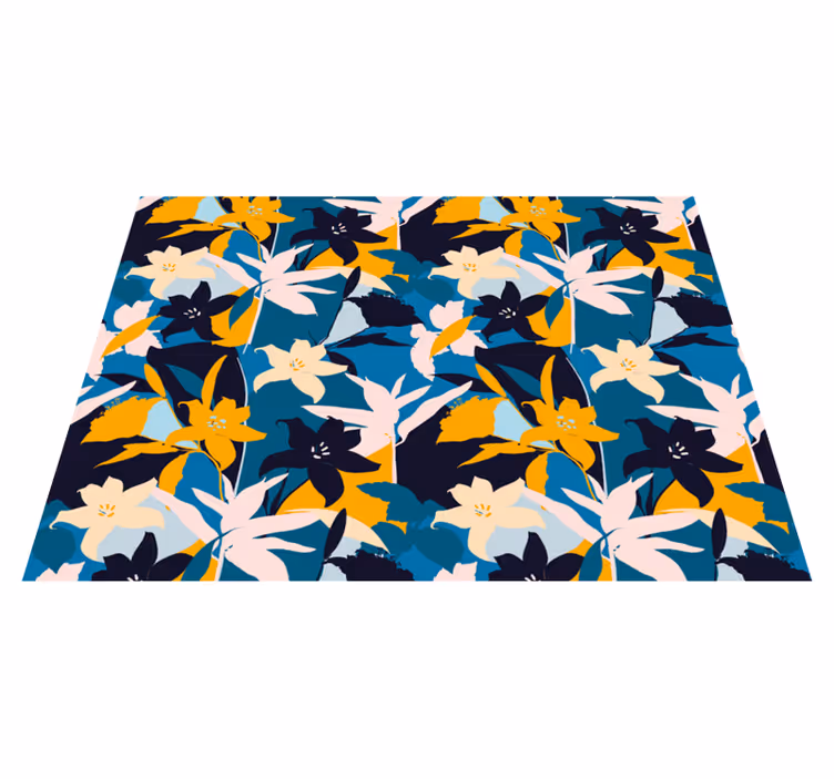 Covor vinil flori și plante motiv floral - TenStickers