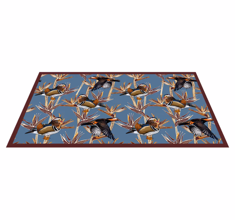 Covor vinil animal model de rață mandarină - TenStickers