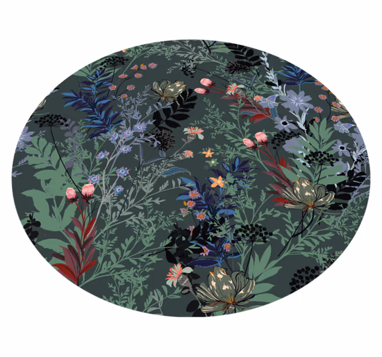 Covor vinil flori și plante motiv botanic - TenStickers
