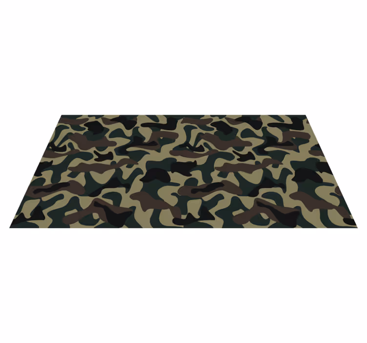 Covor vinil print animalier model de camuflaj - TenStickers