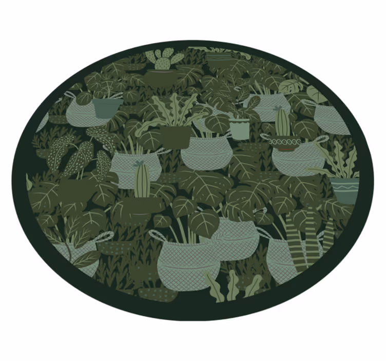 Covor vinil flori și plante ilustrație botanică - TenStickers