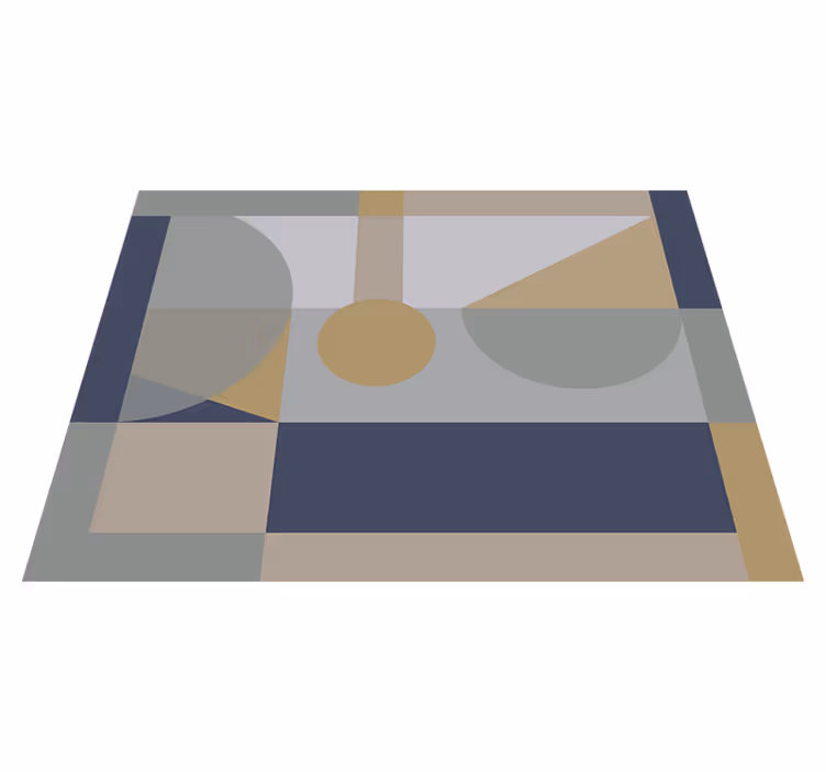 Gri și maro cu margini covoare geometrice - TenStickers
