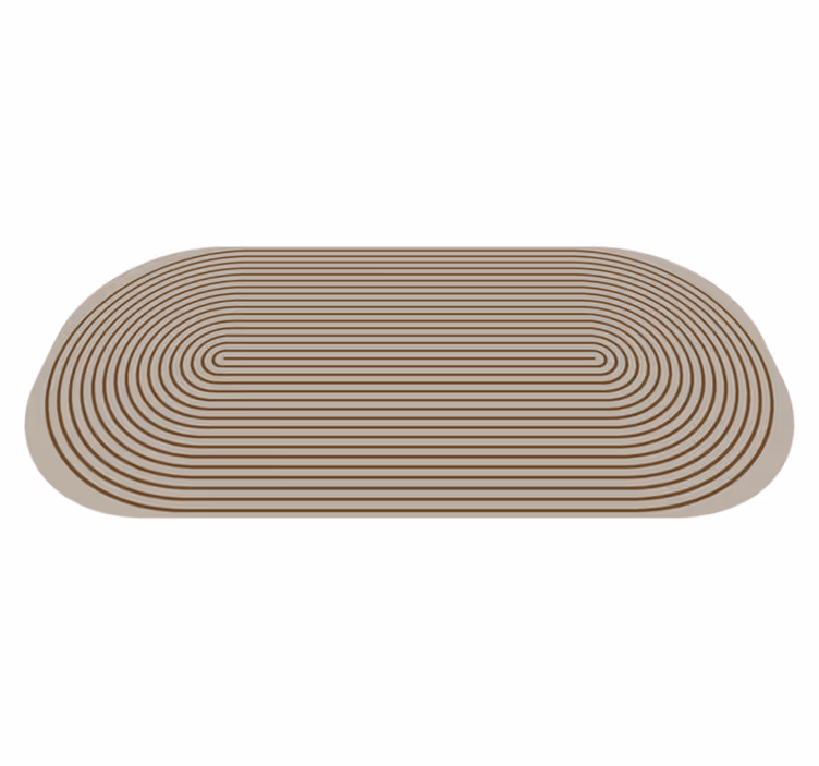 Covor minimal cu model spirală bej - TenStickers