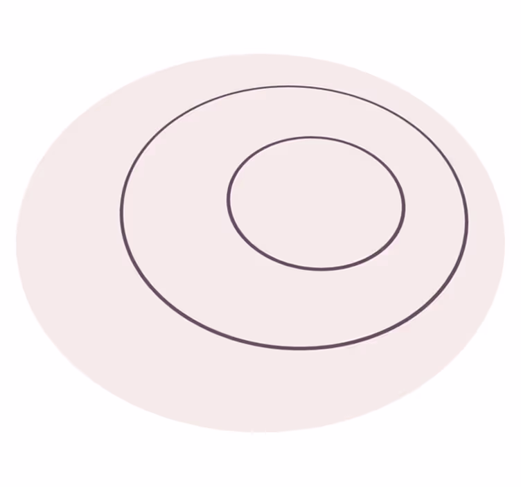 Covor vinil minimalist design circular minimalist - TenStickers