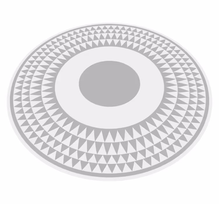 Covor de vinil geometric model de cercuri concentrice - TenStickers