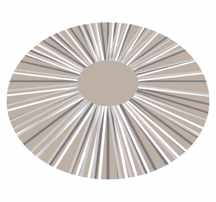 Covor de vinil geometric cu model circular exploziv - TenStickers