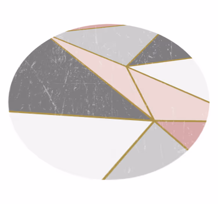 Covor de vinil geometric forme geometrice de marmură - TenStickers