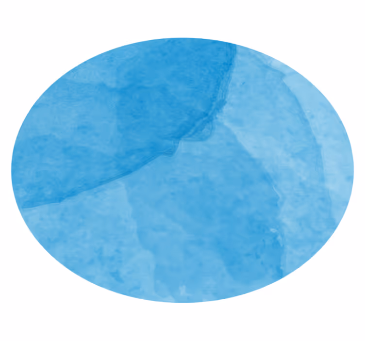 Covor vinil minimalist designul abstract albastru circular - TenStickers