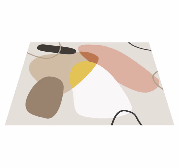 Cerc geometric ovale design covoare geometrice - TenStickers