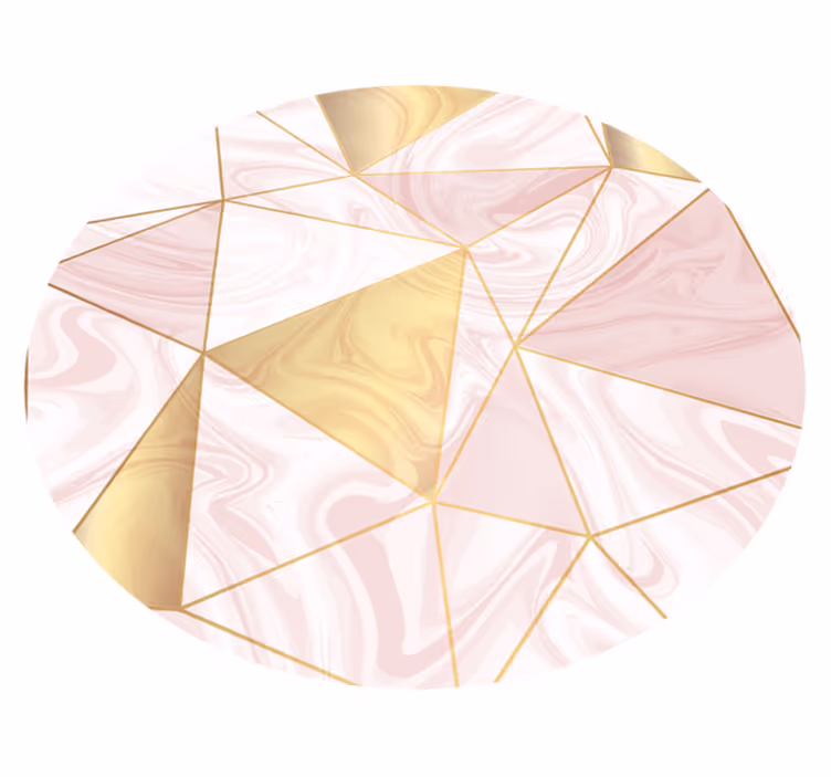 Covor de vinil geometric geometric Pastel Mosaic - TenStickers