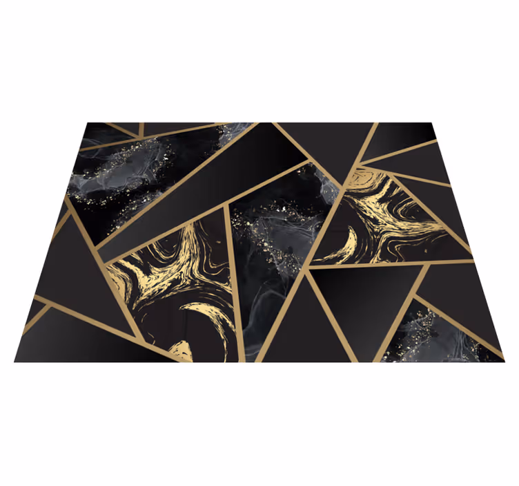 Covoare geometrice gri și negru cu model de diamante - TenStickers