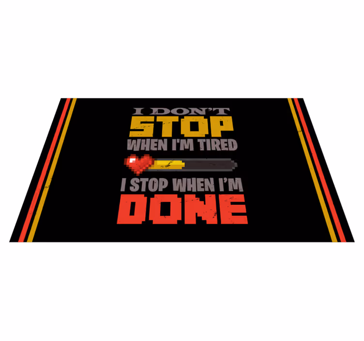 Covoare de vinil cu fraze motivational Statement Bold Colors - TenStickers