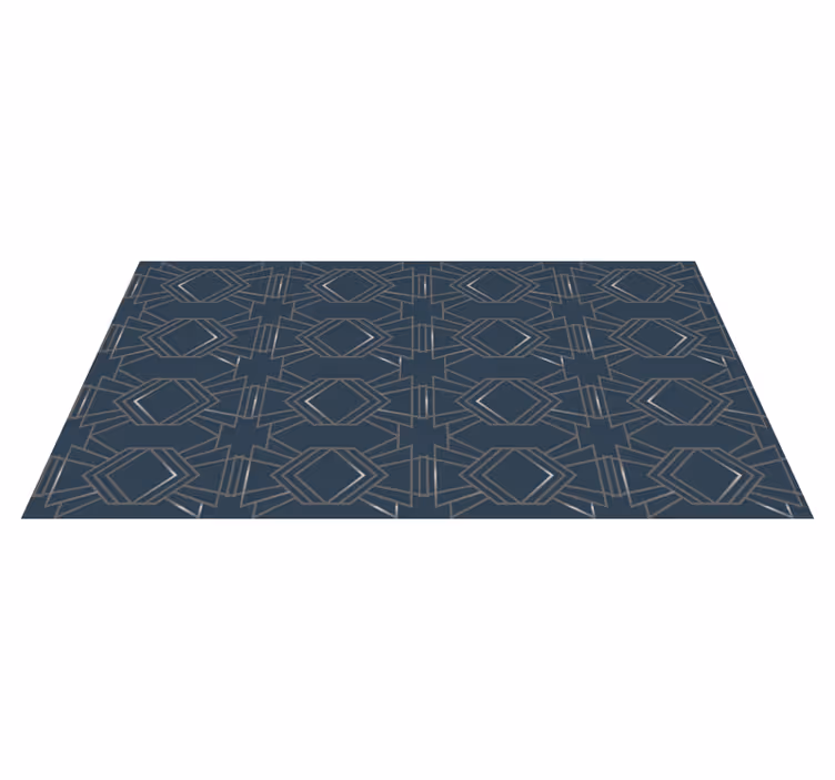 Covor de vinil geometric acoperire de sol cu model geometric - TenStickers