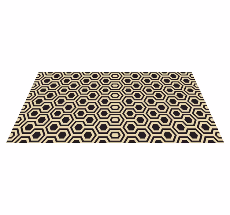 Covor de vinil geometric model geometric hexagonal - TenStickers