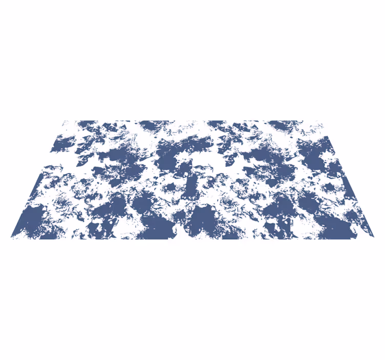 Covor din vinil model animal abstract albastru - TenStickers