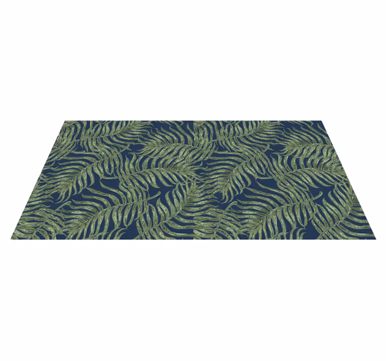 Covor vinil flori și plante model de frunze tropicale - TenStickers