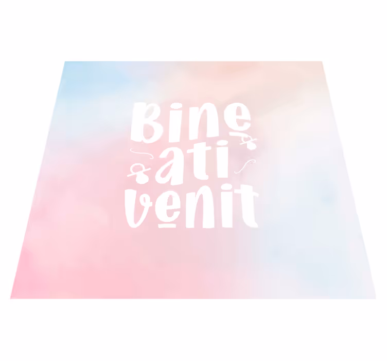 Covor vinil Bine ati venit - TenStickers