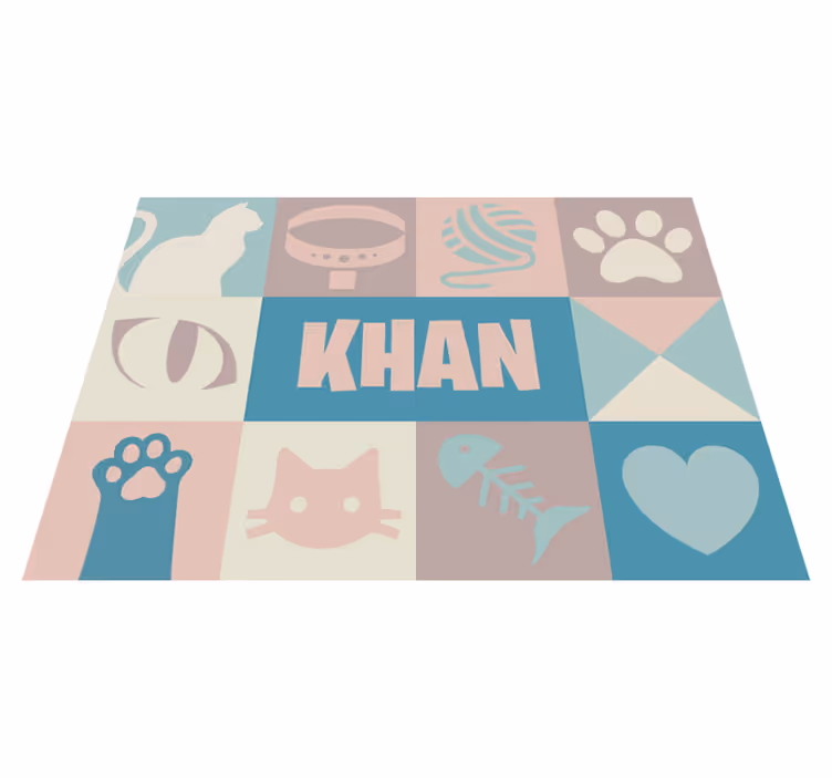 Covor animal personalizat pisici - TenStickers