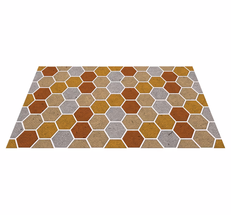 Covoare geometrice textura fagure - TenStickers