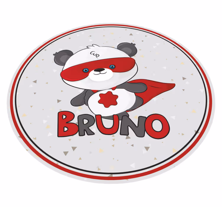 Covoraș personalizat superpanda - TenStickers