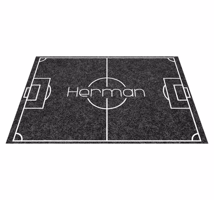 Covor de vinil jocuri teren de fotbal cu nume - TenStickers