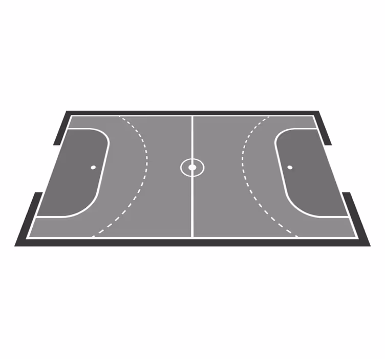 Covor de vinil jocuri designul terenului de handbal - TenStickers