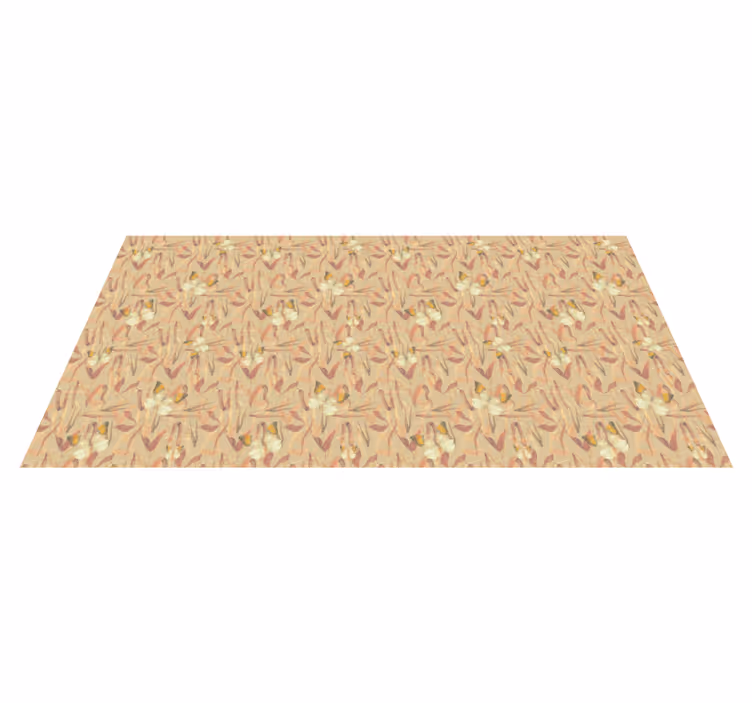 Covor de vinil hol ansamblu cu model floral - TenStickers