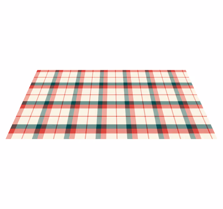 Covoare geometrice tartan de craciun - TenStickers