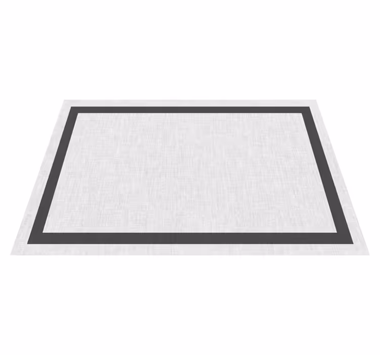 Covor minimalist teplon alb si gri - TenStickers