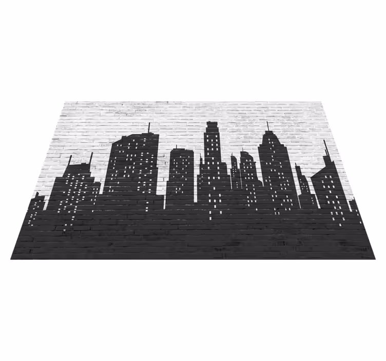 Pardoseală din piatră brickwall skyline - TenStickers