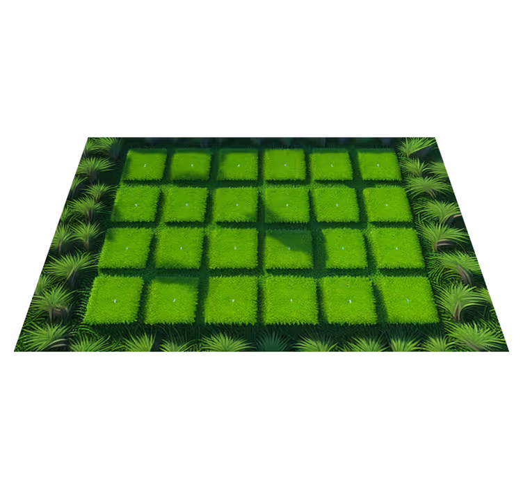 Cubed turf sol natura covor - TenStickers