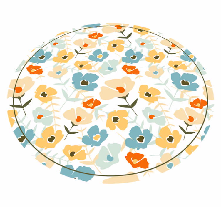 Covor vinil cu aspect de natura flori de apă-culoare - TenStickers