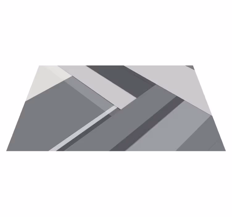 Covor vinil scoala gri geometric - TenStickers