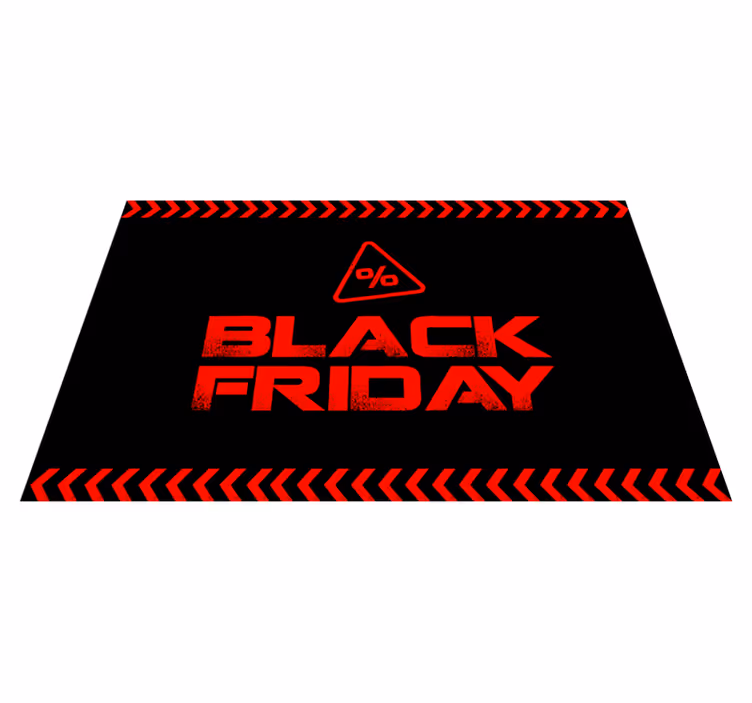 Covor PVC negru vineri Negru - TenStickers