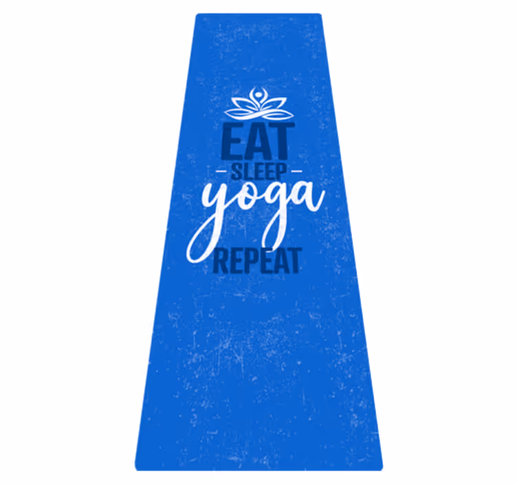 Covor vinil mandala „mănâncă somnul de yoga repetă” - TenStickers