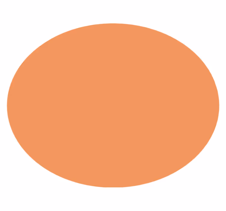 Covoruri vinil rotund apricot crush - TenStickers