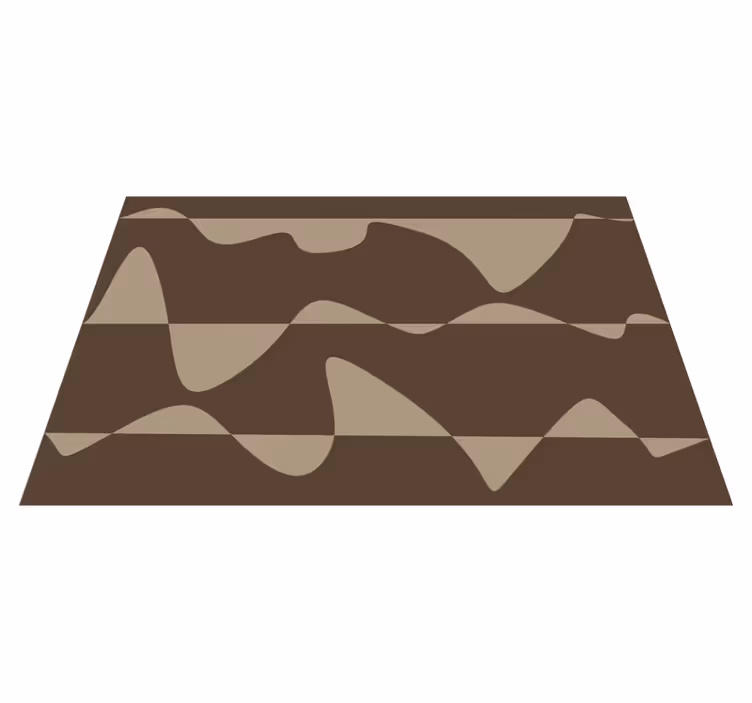 Covor de vinil pentru bucătărie maro abstract - TenStickers