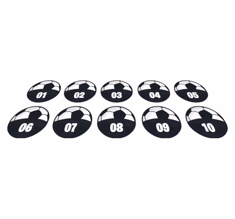 Covor de vinil Adolescenți pachet de antrenament de fotbal - TenStickers