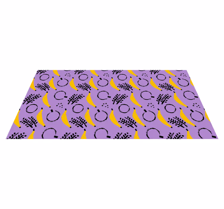 Covor vinil modern amestec abstract de banane - TenStickers