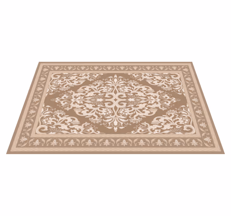 Covor de vinil bej design oriental - TenStickers