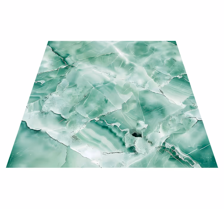 Covor de vinil marmura culoare verde pastel - TenStickers
