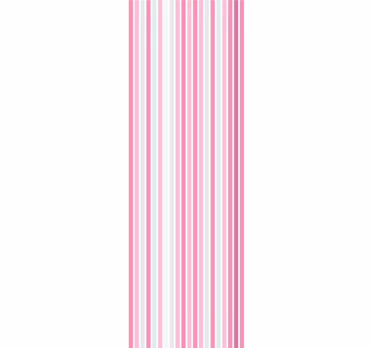 Tapet vertical motiv elegant roz și alb - TenStickers