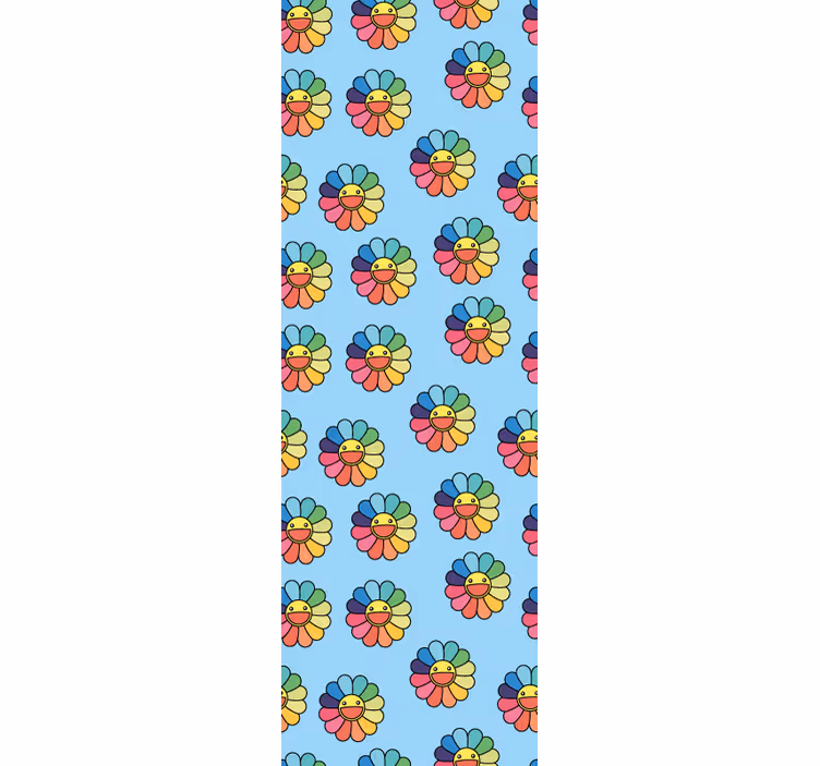 Tapet de pepinieră model de flori vesel - TenStickers