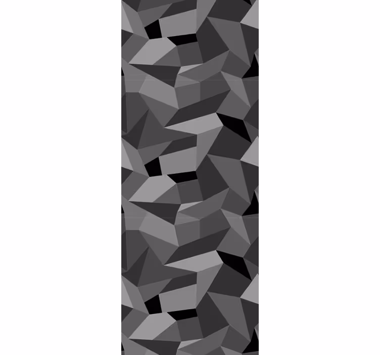 Tapet geometric forme gri ascuțite - TenStickers