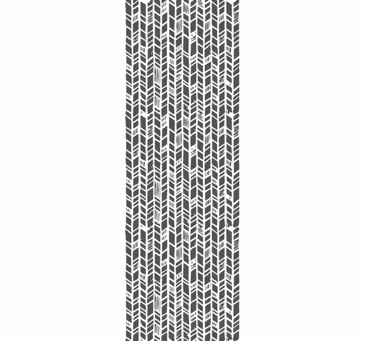 Tapet de intrare chevron gri stilizat - TenStickers