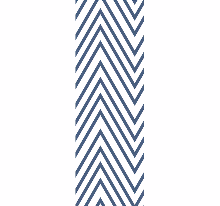 Tapet alte dungi model albastru în zig-zag - TenStickers