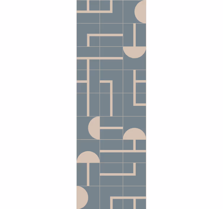Tapet geometric forme elegante bej - TenStickers